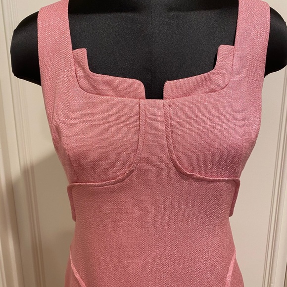 David Meister Pink Mini Dress with Chic Design - Picture 3 of 6